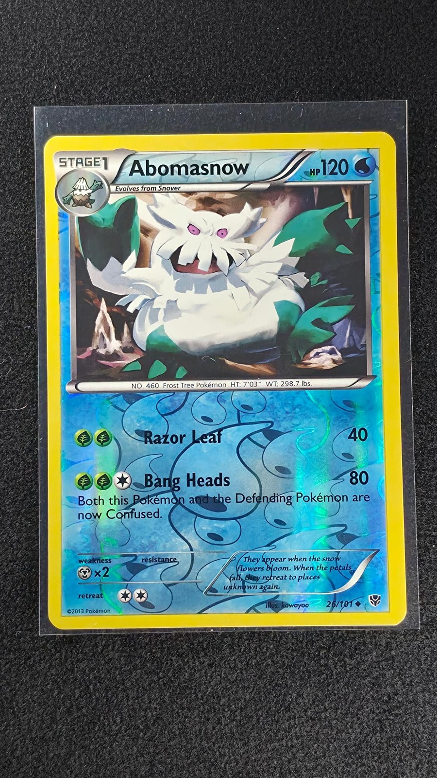 ABOMASNOW | 26/101 | REVERSE HOLO UC NM/M | PLASMA BLAST POKEMON
