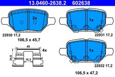 Kits de frein Opel Mokka