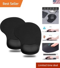 Mouse Pad, 2 Pack Ergonomic Mouse Pads with Comfortable Gel Wrist Rest Suppor...