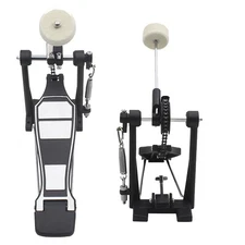 Drum Pedal Single Bass Drum Foot Kick Pedal Percussion Single Chain Drive Black