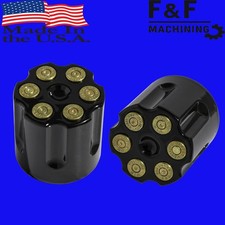 2000-2007 Harley Davidson Black Revolver Axle Covers *Made in the USA*