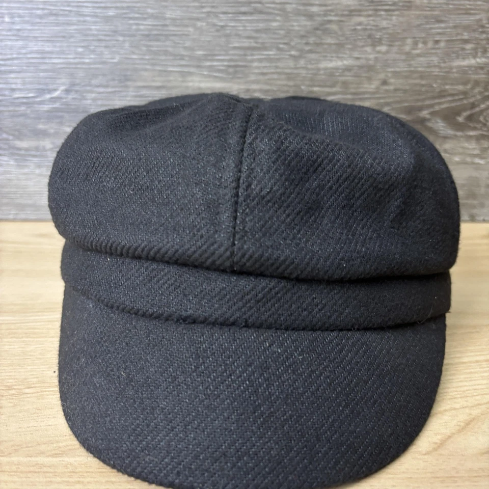 Gorra de Pescador Ajustada para Mujer Negra Violinista Griego Marinero Cadete Newsboy Forrada Foto 2 de 4