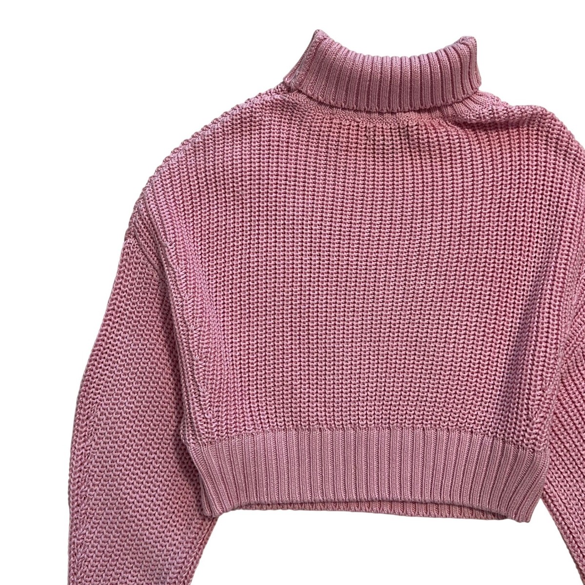 Banana Republic 2025 Janie Cropped Cotton Mock Neck Spring Sweater SZ XS View 5