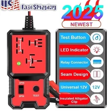12V Car Relay Tester 4-5 Pin Automotive Diagnostic Tool LED Indicator Universal