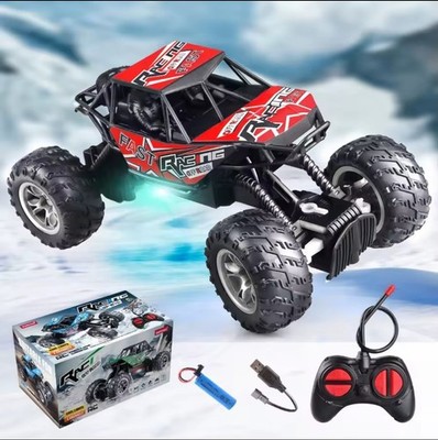 4-Wege Ferngesteuertes Auto mit Licht Antirutsch Gummireifen Outdoor Offroad Klettern