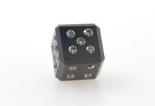 5.00 CT - Natural BLACK DIAMOND DICE with 21 round brilliant natural diamond