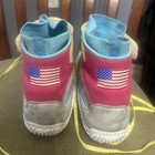 Xtreme Pro Apparel Wrestling Shoes Mens 10 Mesh Body Pink Yellow Baby Blue — photo 2