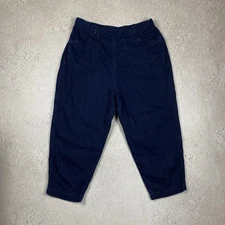 Toast Women Blue Cotton Pants Size XL 