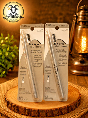 PHYSICIANS FORMULA BROW DEFINER AUTOMATIC EYEBROW PENCIL TWEEZER 2 PACK