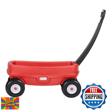 Little Tikes Lil' Wagon, Red/Black, Fold-Down Handle, Durable Plastic, Indoor/Ou