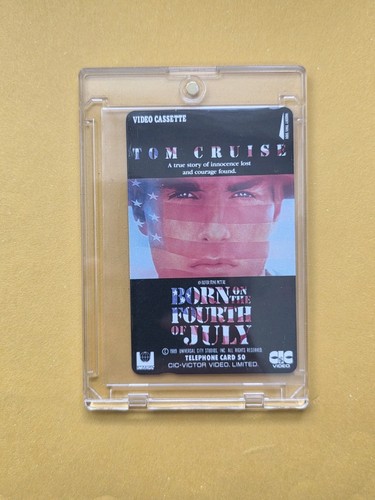 Born on the Fourth of July (1989) Movie Phone Card Oliver Stone Tom Cruise 