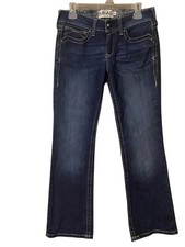 Ariat REAL Denim Blue Jeans Women s 29S Straight Stretch Western Cowgirl Rodeo