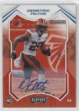 2021 Panini Playoff Rookies Touchdown 1/1 Demetric Felton #299 lz7