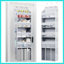 Over the Door Organizer for Nursery, 5-Tier Baby Clothes Organizer with Remov...