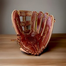 MAG Mag Soft Chrome Tanned Baseball Glove MS-2797 11" RHT Rawhide Lacing Brown