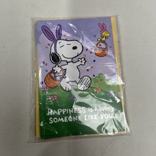 Hallmark Peanuts Pack of Easter Cards, Snoopy Jelly Beans 6 Cards with Envel...