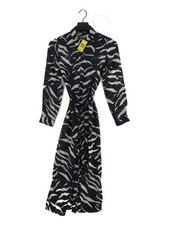 Mint Velvet Shirt Midi Dress UK6 in Black