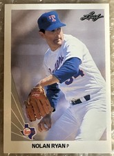 Nolan Ryan #21 1990 Leaf baseball card. 