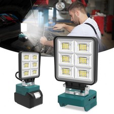 Lampada da lavoro 48W LED lampada a batteria per Makita 18V faretto portatile da cantiere con 2 modalità