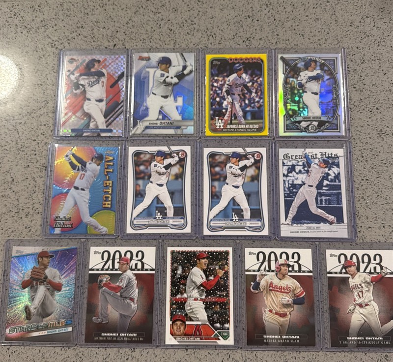 2023-26 Topps Shohei Ohtani 13 Card Lot