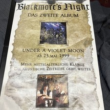 BLACKMORE'S NIGHT "UNDER A VIOLET MOON" GERMAN PROMO POSTER-Ritchie, Deep Purple
