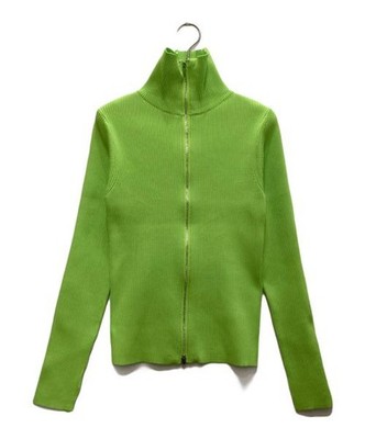 HeRIN.CYE                    Zip-up knit tops green