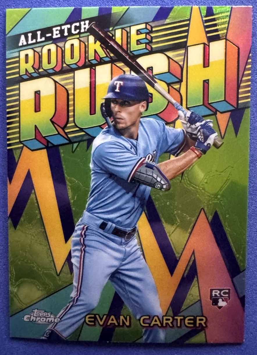 2024 Topps Chrome - All-Etch Rookie Rush Evan Carter #CERR-14 (RC)