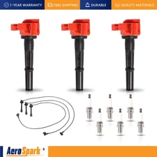 3 Energy Ignition Coil & Wireset & 6 Platinum Spark Plug for 95-04 Toyota Tacoma