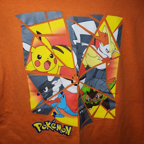 Orange Youth Large Pokemon Tee Pikachu - Picture 2 of 6