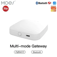 MOES Multi-Mode Smart Gateway Zigbee WiFi Bluetooth Mesh Hub Tuya Alexa