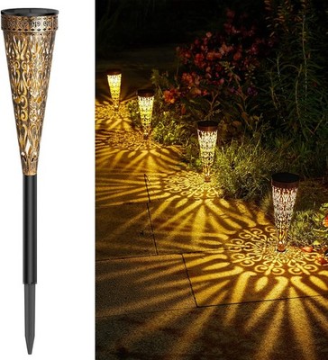 Solar Gartenlampen 4 Stück Metall 800 mAh