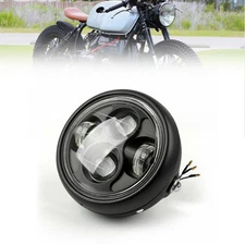 Headlight Headlamp Motorcycle Front Head Light Lamp Fits for Cafe Racer Bobber