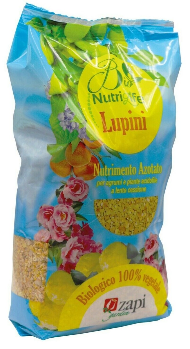 Lupini Macinati Concime Biologico Per Agrumi E Acidofile - Sacco Da 4 Kg, Azoto A Lento Rilascio