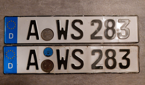 Deutschland-Flagge Nummernschild - Aluminium, 15,2x30,5cm, Dekorativ