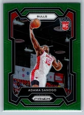 2023-24 Panini Prizm #286 Adama Sanogo Rookie Green Prizm RC Bulls