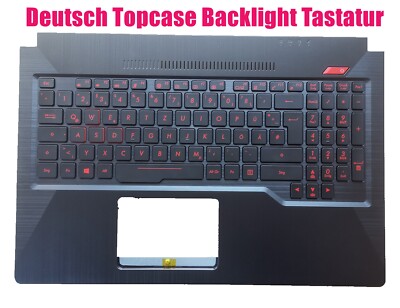 Deutsch Topcase Backlight Tastatur für Asus FX503V/FX503VD/FX503VM/FX63V/ZX63V