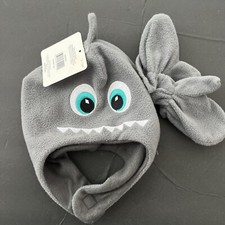 Infant Shark Fleece winter hat and mittens Brand New