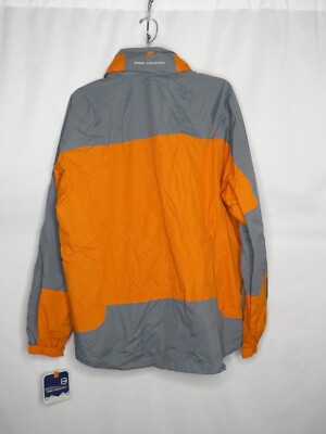 オレンジ、グレー2点CREAM OF THE CORP フード付きジャケット NWT FREE COUNTRY ORANGE/GRAY HIDDEN HOOD FCXTREME JACKET SZ