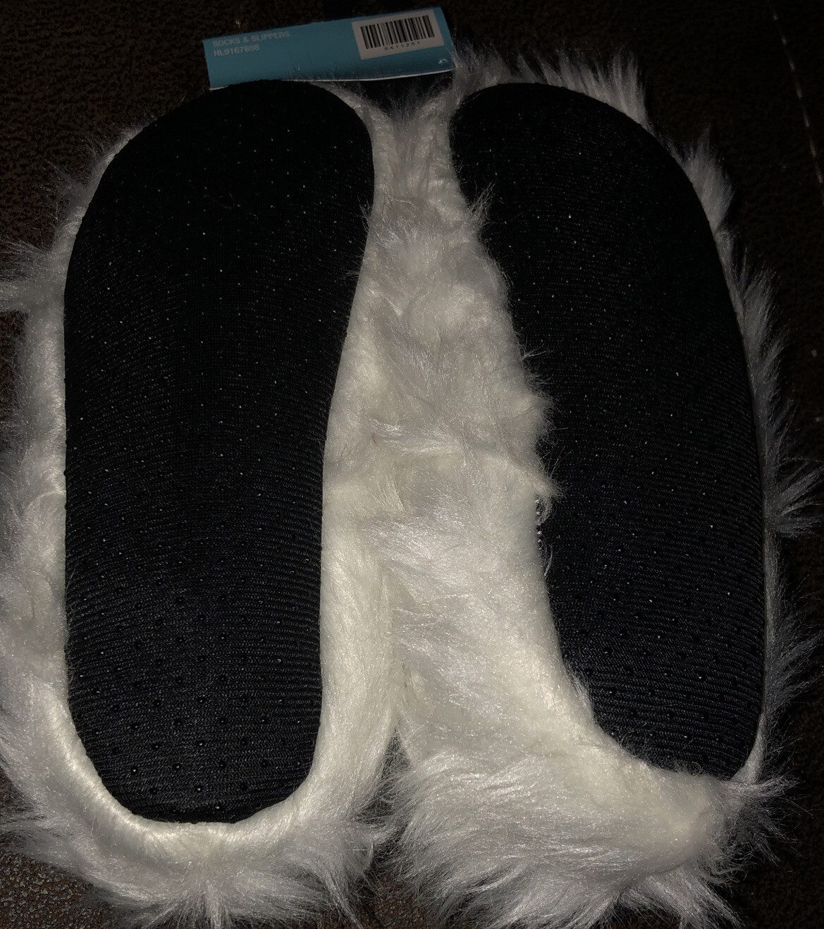 SAOLA Pantofole Christmas Shoppe Bumble bambino ragazzo taglia S M bianco blu suola grip nuove con etichette