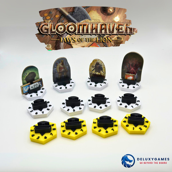 Gloomhaven: 12 Standees Health Point Tracker with Status