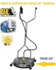 BE Pressure 24" in Whirl-a-Way Stainless Steel Pressure Washer Surface Cleaner