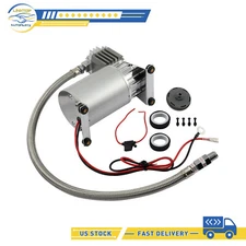Silver Air Compressor 150 PSI 1/4 NPT Stainless Steel Onboard Air System Kit new