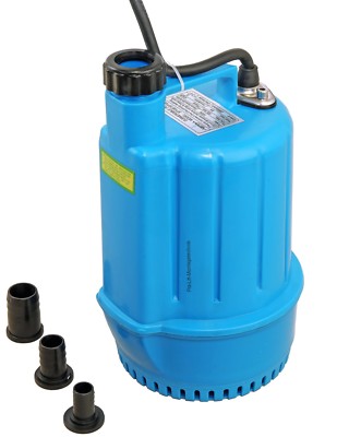 Tauchpumpe 230V Brunnenpumpe 50l/min Wasserpumpe flachsaugend blau SP100J W1959