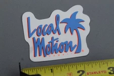 LOCAL MOTION Hawaii Clear Neon Blue Orange Aloha 80s LM2 Vintage Surfing STICKER