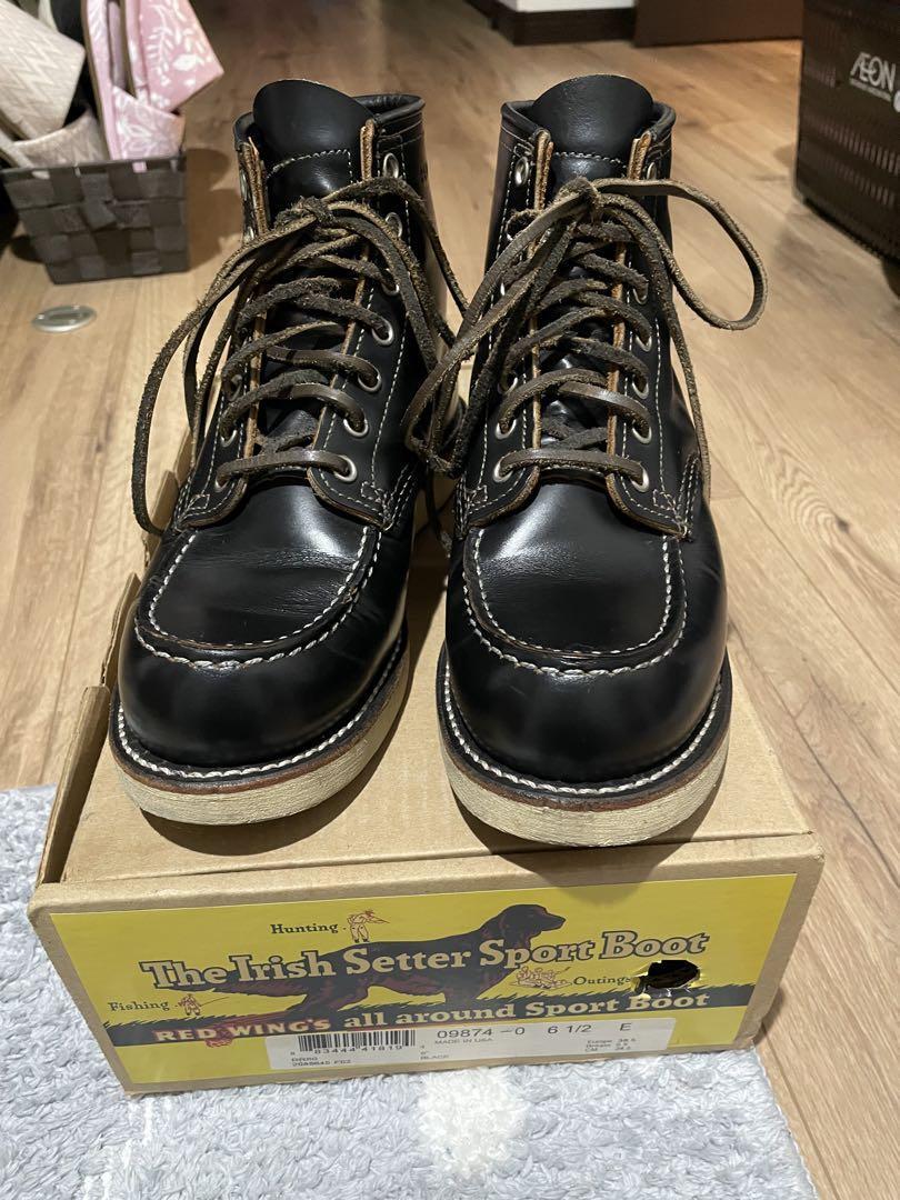 Red Wing Boots 9874 US:6.5E Leather Black 037313d | eBay Red Wing Boots 9874 US:6.5E Leather Black 037313d | eBay