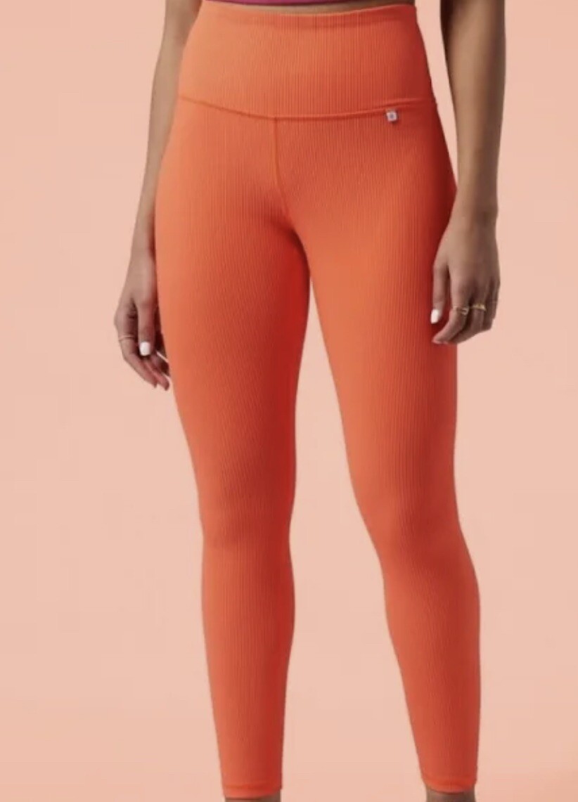 Athleta x Alicia Keys Orange Active Athletic Leggings Pants