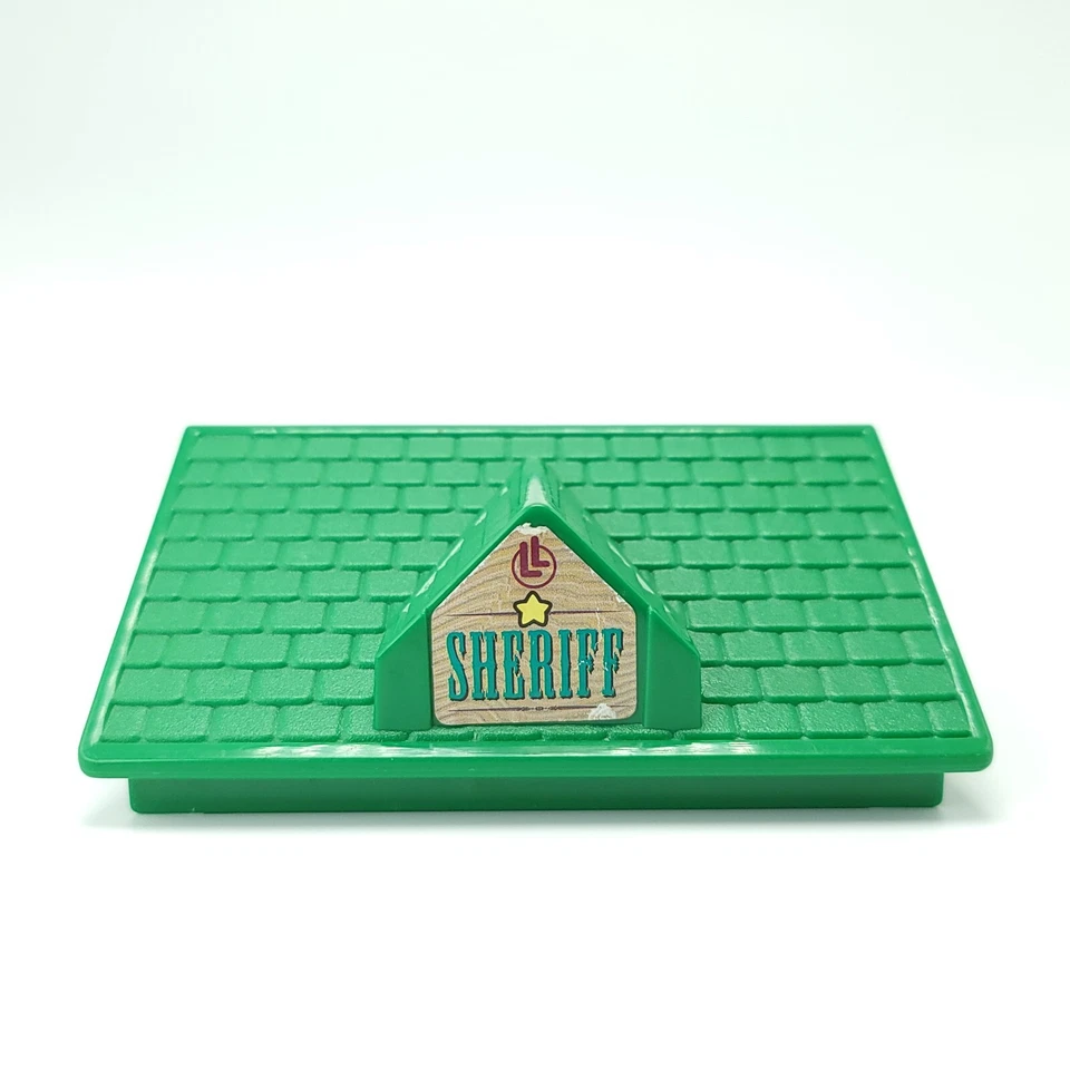 Lincoln Logs techo a dos aguas verde sheriff herrero pieza de repuesto Hasbro 1998 Foto 2 de 4