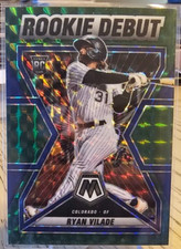 2022 Panini Mosaic Rookie Debut Green Mosaic Ryan Vilade #RD-15 Colorado Rockies