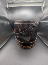 Antique Large Firkin (Sugar) Bucket w/ Handle