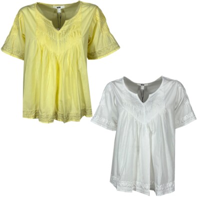 Md   M Bluse Frau 2.61.037.03 100% Baumwolle